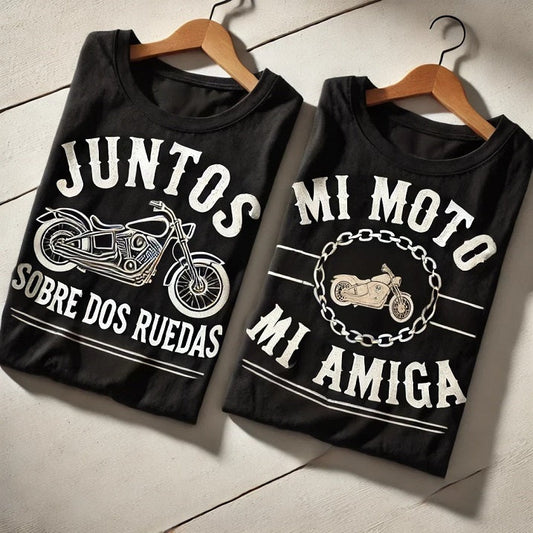 Camisetas con frases moteras para hombres y mujeres | Estilo biker personalizado