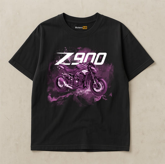 Camiseta Motera Negra Z900 – Diseño exclusivo